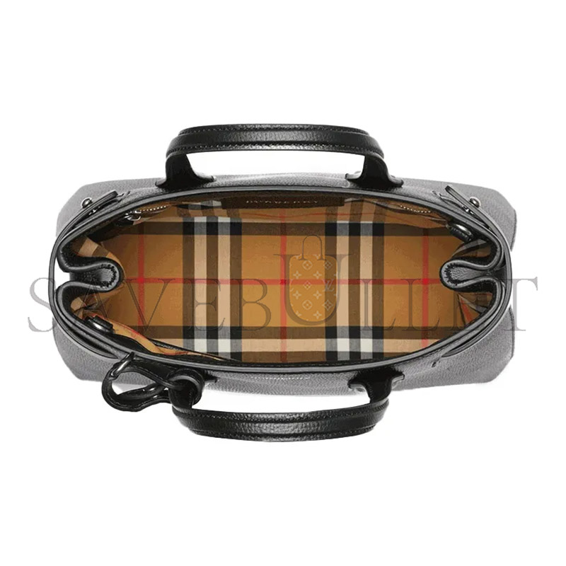 Bv*b*rry plaid patchwork leather tote and shoulder bag 4076748 (26*19*12cm)
